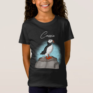 T-Shirt Puffin à main fine personnalisé