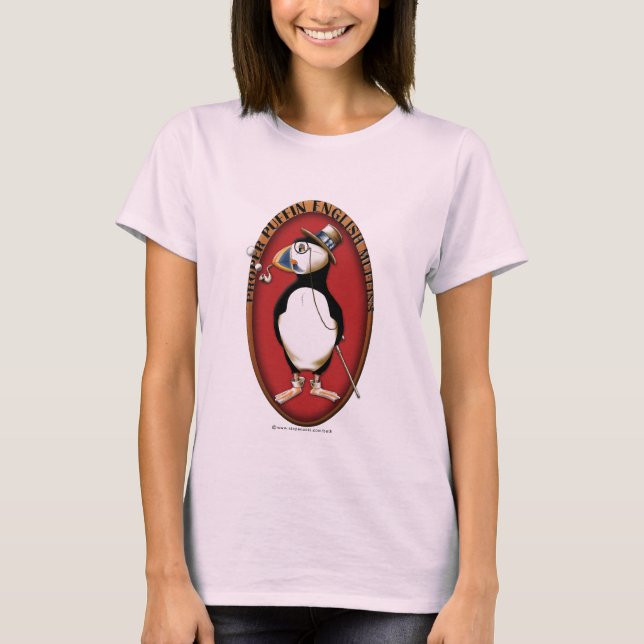 T-shirt Puffin anglais approprié Muffin (Devant)
