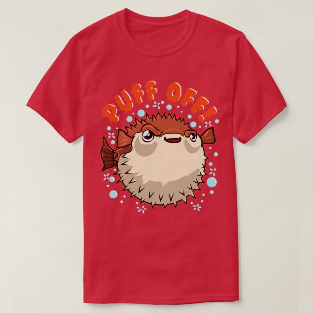 T-shirt Puffin De Poisson De Poisson De Poisson (Design devant)