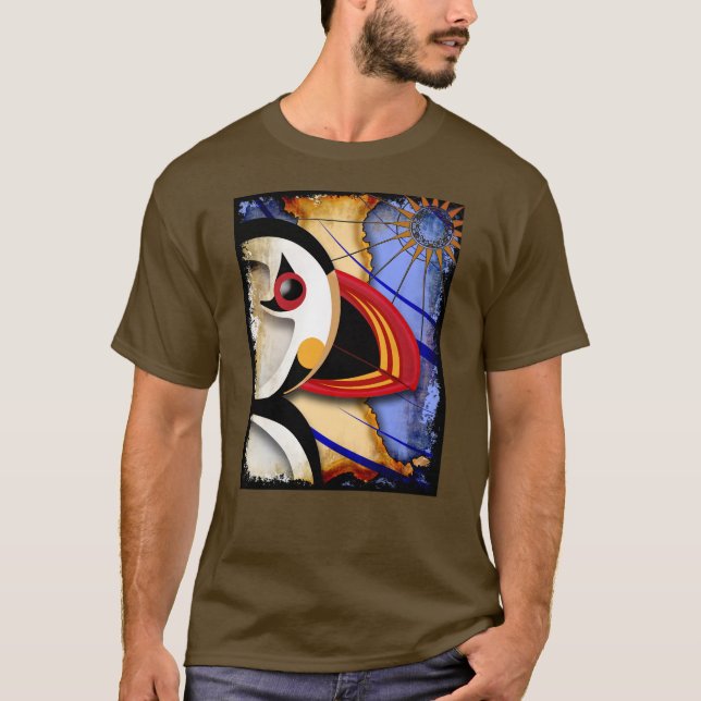 T-shirt Puffin Lundy Pas De Texte (Devant)