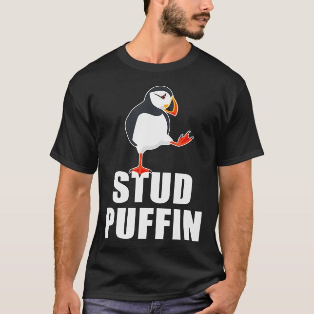 T-shirt Puffin Stud Funny Puffins d'oiseaux de mer (Devant)