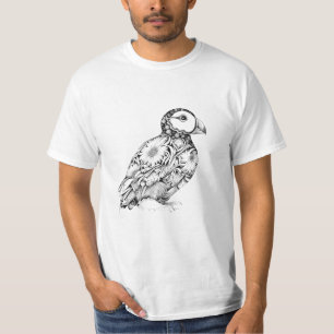 T-shirt Puffin Wild Animal Nature Illustration Art Tatouag