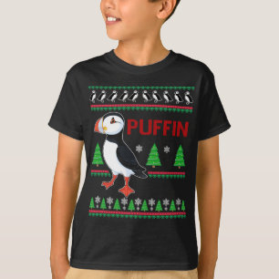 T-shirt Puffin Xmas Doux moche Puffins Lover Drôle mignon