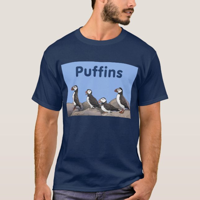 T-shirt Puffins de l'Atlantique (Devant)