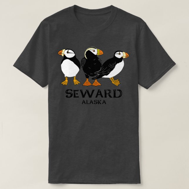 T-shirt Puffins Sewin AK (Design devant)