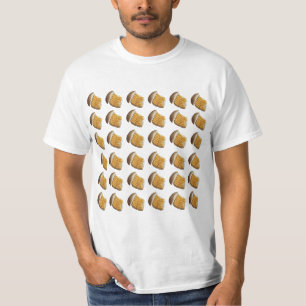 T-shirt Puffs au fromage sur un T'Shirt, motif.