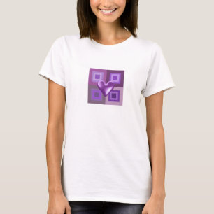 T-shirt Puffy Purple Heart Design
