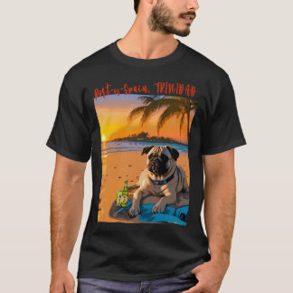 T-shirt Pug à Trinidad 15 PORT OF SPAIN