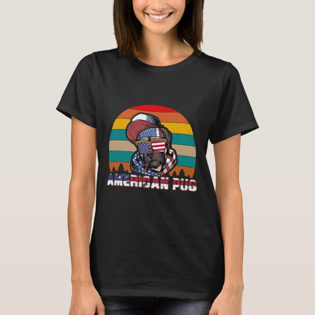T-shirt Pug américain 149 (Devant)