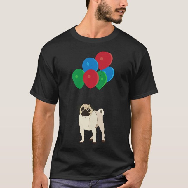 T-shirt Pug Ballon 585 (Devant)