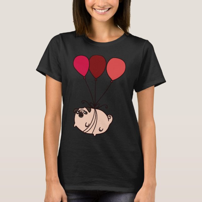 T-shirt Pug Ballon Classique  300 (Devant)