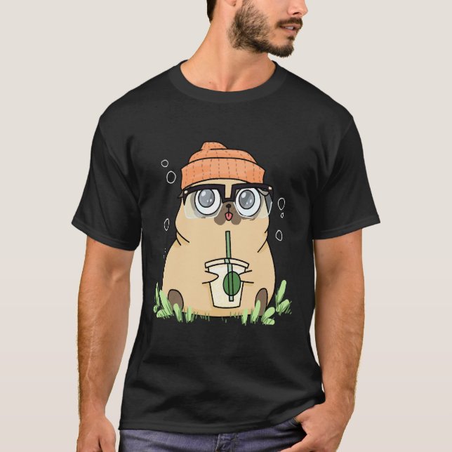 T-shirt Pug Beanie 476 (Devant)