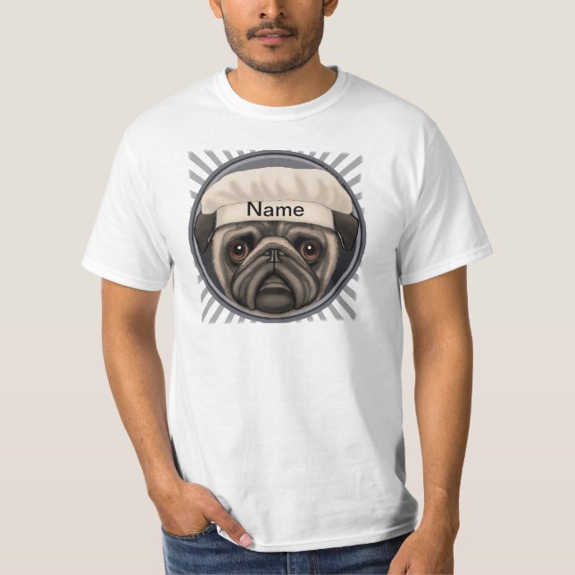T-Shirt Pug Chef (Devant)