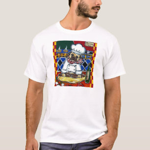 T-shirt Pug Chef Pizza