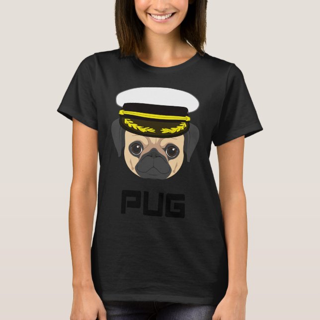 T-shirt pug Classique  343 (Devant)