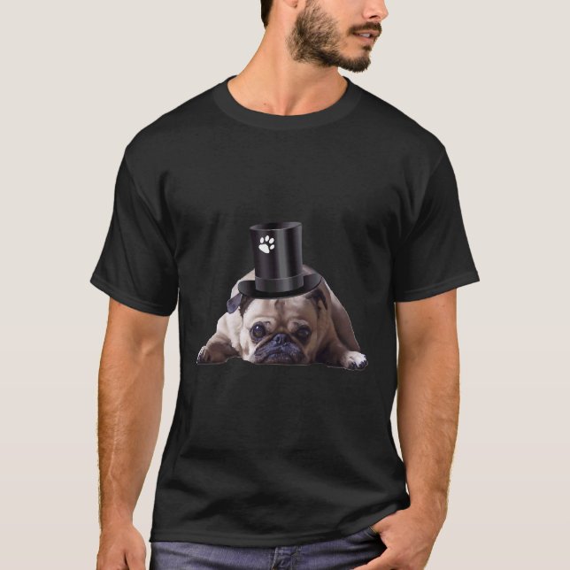 T-shirt Pug Classique Animal 145 (Devant)