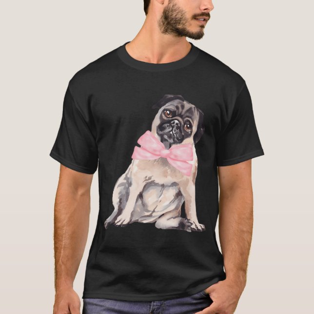 T-shirt Pug Coquette (Devant)