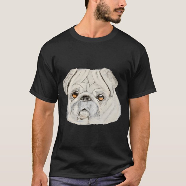 T-shirt Pug Crystal Ordinaire (Devant)