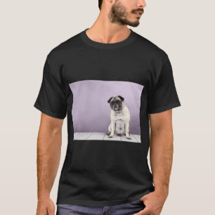 T-shirt Pug Curieux