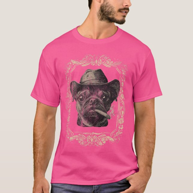 T-shirt Pug Dad Father Day for Lovers Funny Men family fri (Devant)