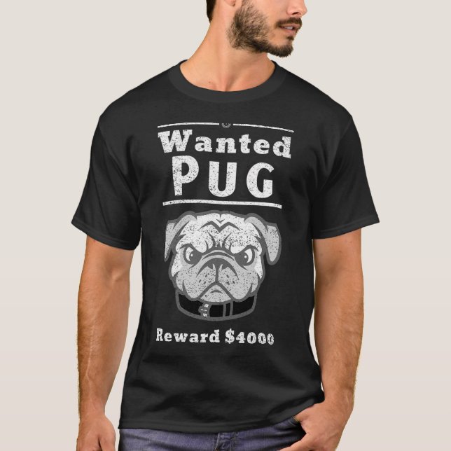 T-shirt Pug de Death Metal (Devant)