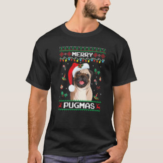 T-shirt Pug de Noël Santa pour Pug Joyeux Pugmas Xmas