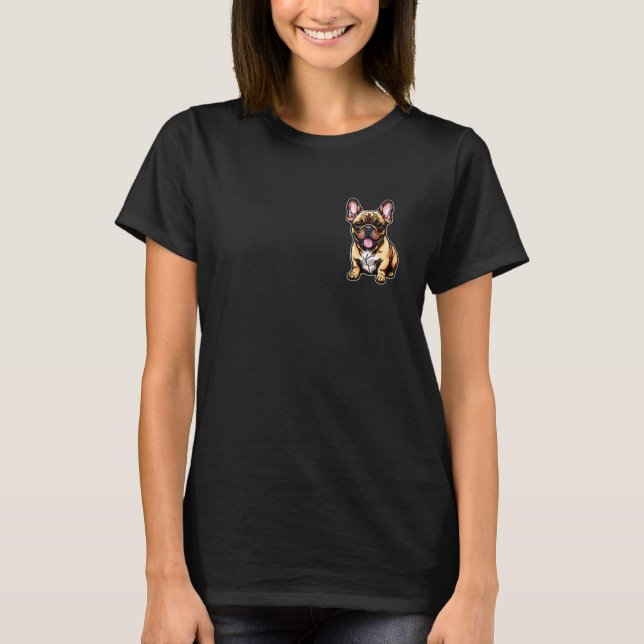 T-shirt Pug de poche drôle - Cadeaux pour amoureux de chie (Devant)