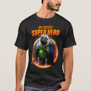 T-shirt Pug drôle et doux est sauvage à Noël
