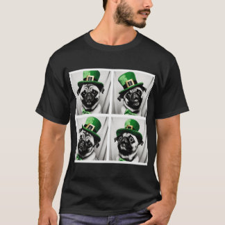 T-shirt Pug drôle Photobooth Saint-Patrick Chien Irlandais
