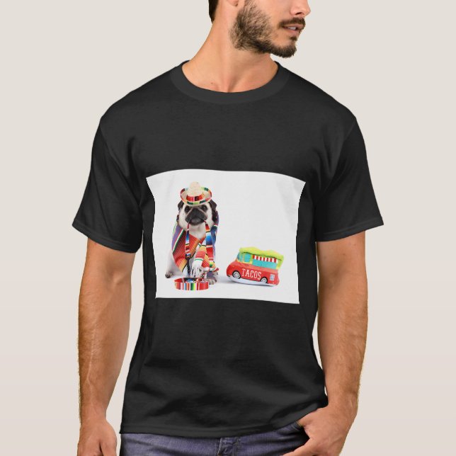 T-shirt Pug du Cinco de Mayo (Devant)