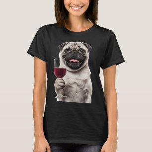 T-shirt Pug en mode snack – Illustration de chien drôle et