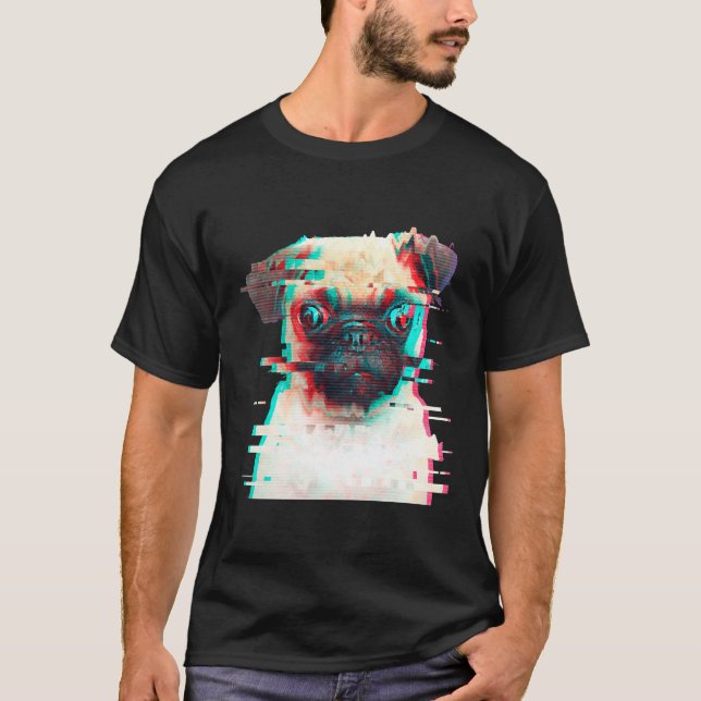 T-shirt PUG FOU Classique  841 (Devant)