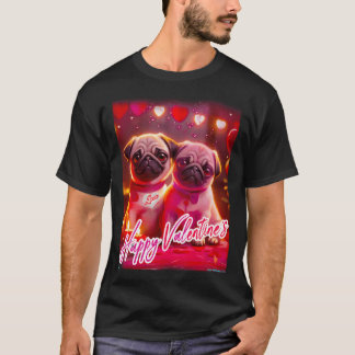 T-shirt Pug JOLIES FÊTES 172 Saint-Valentin JOLIE SAINT-VA