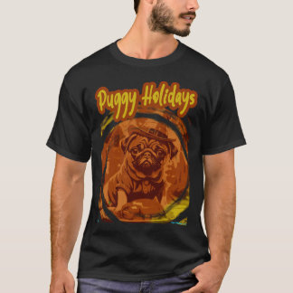 T-shirt Pug JOLIES FÊTES 49 FÊTES PUGGY ALTERNATIVES