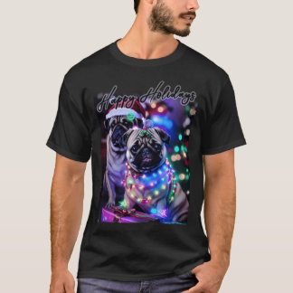 T-shirt Pug JOYEUX NOËL 82 JOYEUX NOËL
