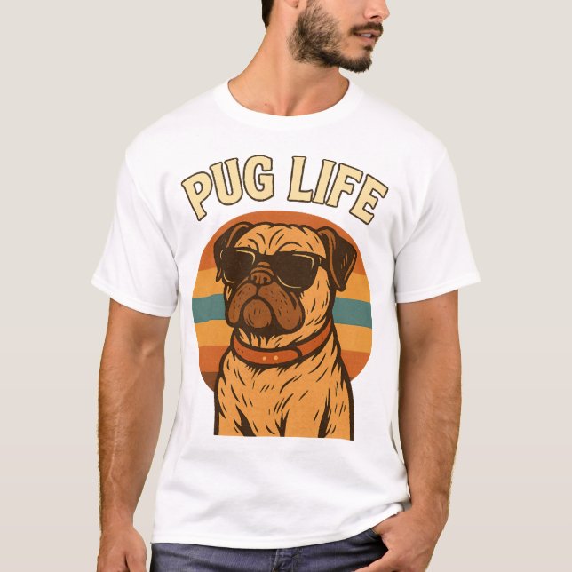 T-shirt Pug Life (Devant)