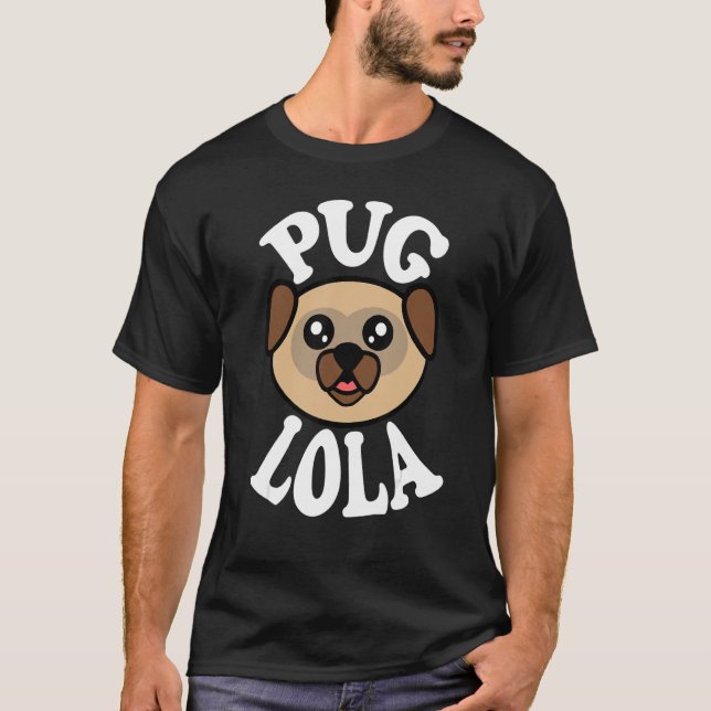 T-shirt Pug Lola (Devant)