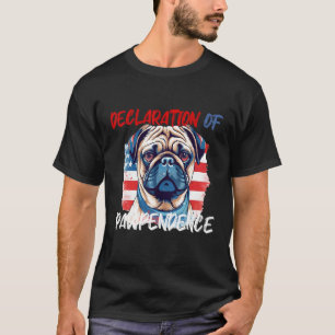 T-shirt Pug patriotique du 4 juillet