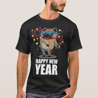 T-shirt pug qui a coulé