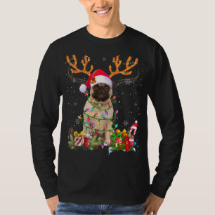 T-shirt Pug Reindeer Family Matching Christmas