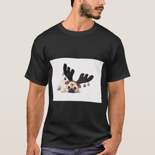 T-shirt Pug Renne Saint-Nicolas (Devant)