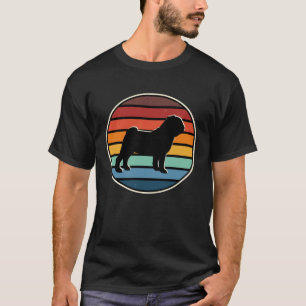 T-shirt Pug Rétro Vintage des Années 70