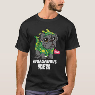 T-shirt Pugasaurus T Rex Carlin Dinosaure Costume Drôle Ch