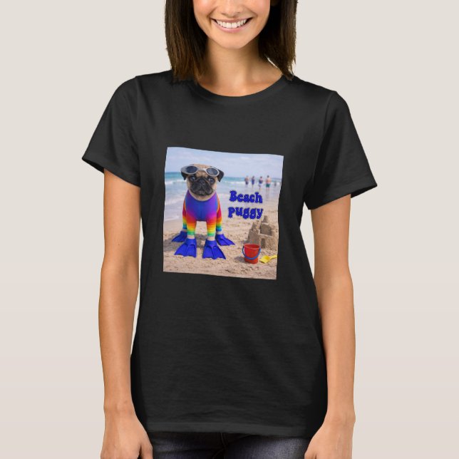 T-shirt Puggy de plage (Devant)