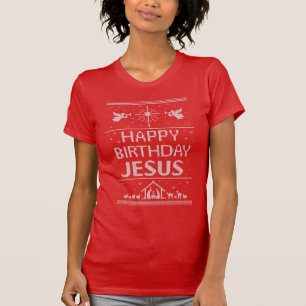 T-shirt Pugilant pull-over de Noël - Joyeux Anniversaire J