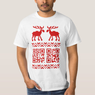 T-shirt Pugiloir de Noël Code QR Bonne Année !