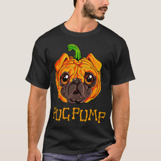 T-shirt Pugkin Pug Citrouille Halloween Action de grâce Ho