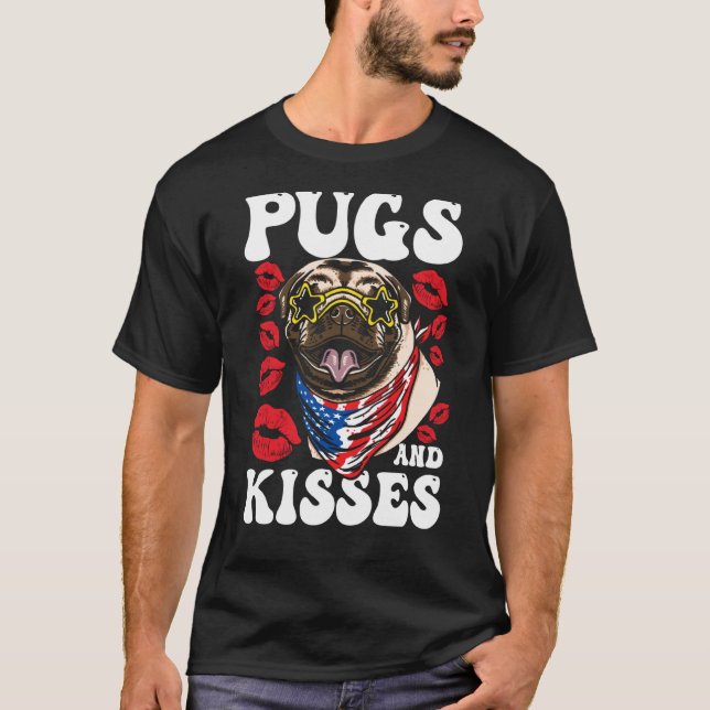 T-shirt Pugs and Kisses (Devant)
