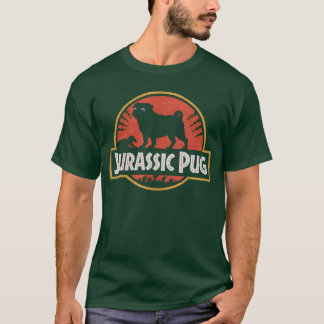 T-shirt Pugs drôles Pug jurassique pour les amateurs de ch