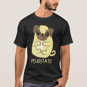 T-shirt Pugtato Pug Pug de pomme de terre Pug de chien